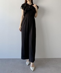 mipiarl（ミピアール）の「クロスフリルオールインワン（サロペット/オーバーオール）」