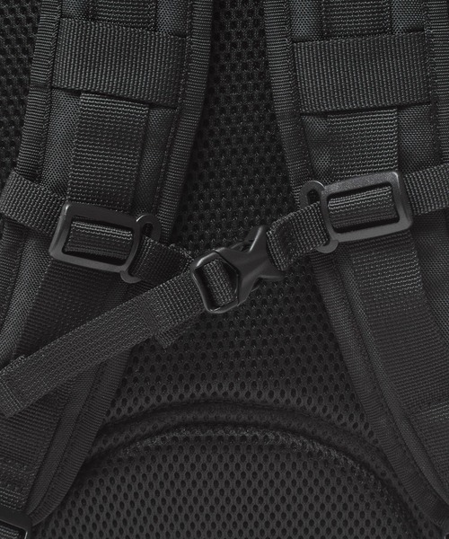 X-girl（エックスガール）の「MILLS LOGO RUBBER PATCH BUNGEE CORD BACKPACK（バックパック/リュック・レディース・ブラック/ベージュ・ONE SIZE）」の12枚目の写真