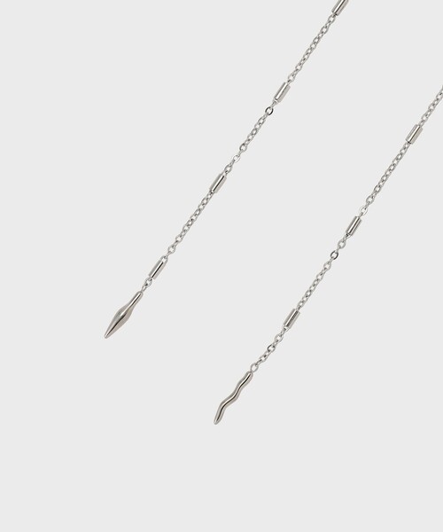 GRACE CONTINENTAL（グレースコンチネンタル）の「SOAC Drop Roll Necklace（ネックレス・レディース・シルバー・FREE）」の2枚目の写真