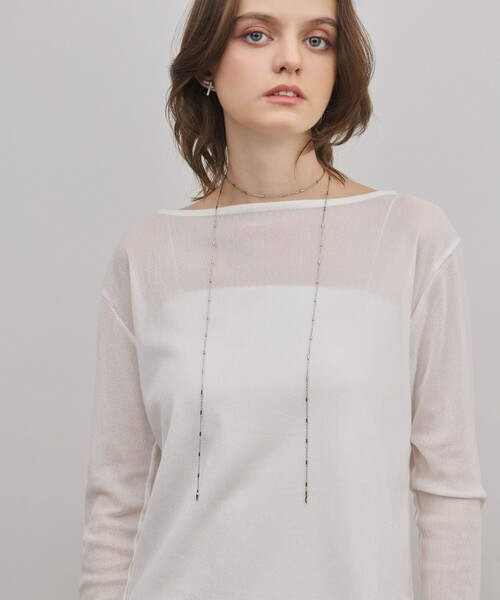GRACE CONTINENTAL（グレースコンチネンタル）の「SOAC Drop Roll Necklace（ネックレス・レディース・シルバー・FREE）」の3枚目の写真