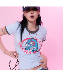 MISSLULZ（ミスルールズ）の「Future Friend Slim Fit T-Shirt Sky Blue（Tシャツ/カットソー）」