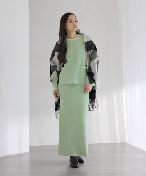 La TOTALITE（ラトータリテ）の「TWEEDMILL/ツイードミル ウール チェックストール 70*190cm（ストール/ショール・レディース・ブラウン/ブラック・FREE）」の3枚目の写真