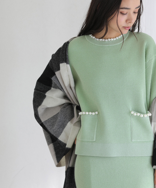 La TOTALITE（ラトータリテ）の「TWEEDMILL/ツイードミル ウール チェックストール 70*190cm（ストール/ショール・レディース・ブラウン/ブラック・FREE）」の7枚目の写真