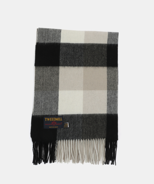 La TOTALITE（ラトータリテ）の「TWEEDMILL/ツイードミル ウール チェックストール 70*190cm（ストール/ショール・レディース・ブラウン/ブラック・FREE）」の11枚目の写真