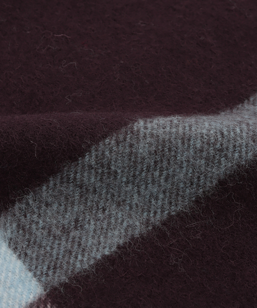 La TOTALITE（ラトータリテ）の「TWEEDMILL/ツイードミル ウール チェックストール 70*190cm（ストール/ショール・レディース・ブラウン/ブラック・FREE）」の14枚目の写真