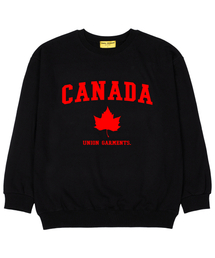 Union Garments（ユニオンガーメンツ）の「Canada Zuri Overfit Man to Man T-Shirt Black（スウェット）」
