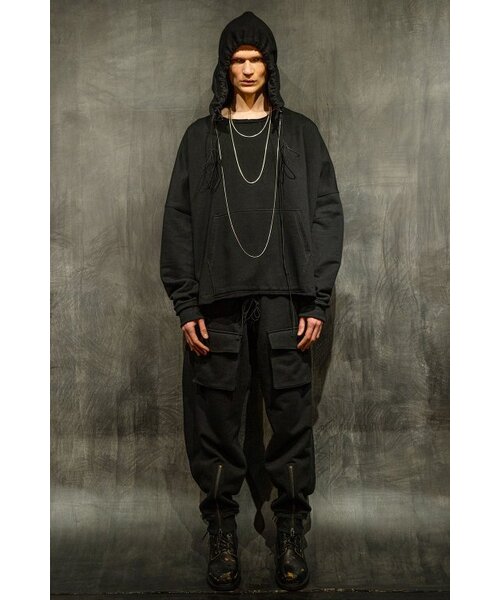ASPARAGUS(アスパラガス)の「Neckline Zipper Hoodie-BK(パーカー・メンズ・その他・SMALL/MEDIUM/LARGE/X-SMALL)」の5枚目の写真