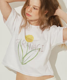 SE0523-CROP T-SHIRT(white)