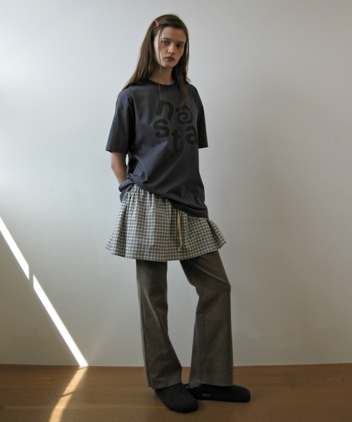 NAATS（ナツ）の「Check layered skirt, black（スカート・レディース・その他・FREE）」の3枚目の写真