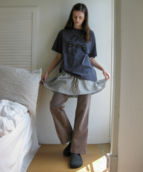 NAATS（ナツ）の「Check layered skirt, black（スカート・レディース・その他・FREE）」の5枚目の写真