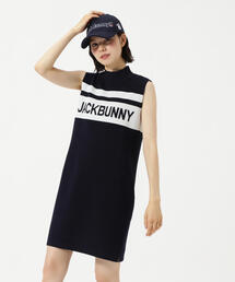 ジャックバニー 星柄 クルーネックニットワンピース Jack Bunny!!（ジャックバニー）の「【Jack Bunny!!】 星柄ジャガード