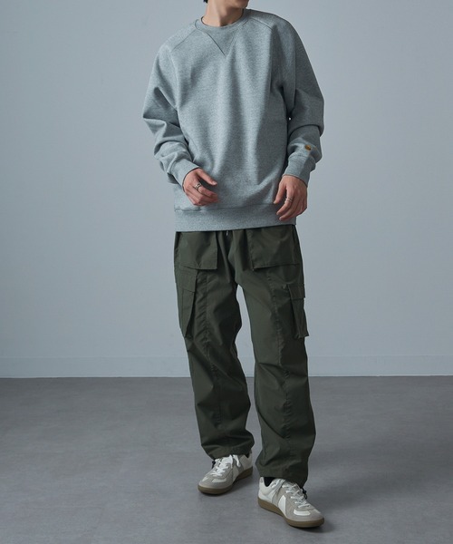 Carhartt WIP（カーハートダブリューアイピー）の「【Carhartt WIP】CHASE SWEATSHIRT I033660（スウェット・メンズ・オリーブ/グレー・M/L）」の7枚目の写真