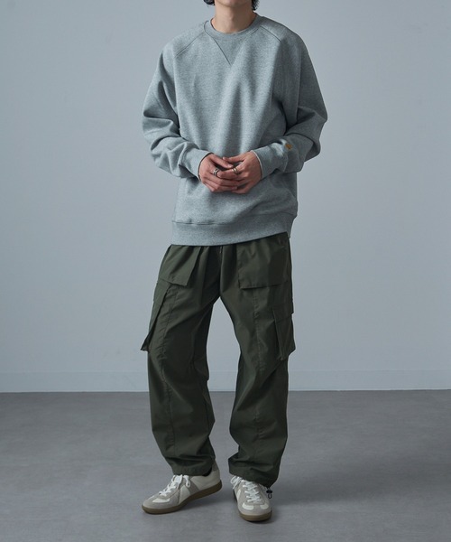 Carhartt WIP（カーハートダブリューアイピー）の「【Carhartt WIP】CHASE SWEATSHIRT I033660（スウェット・メンズ・オリーブ/グレー・M/L）」の9枚目の写真