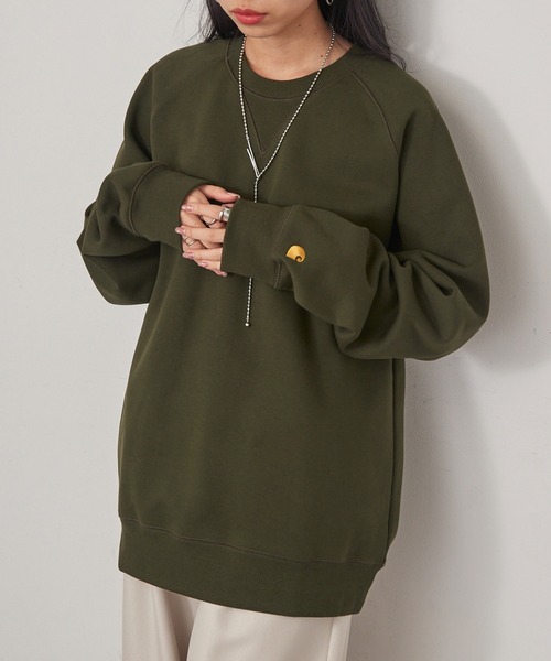 Carhartt WIP（カーハートダブリューアイピー）の「【Carhartt WIP】CHASE SWEATSHIRT I033660（スウェット・メンズ・オリーブ/グレー・M/L）」の17枚目の写真