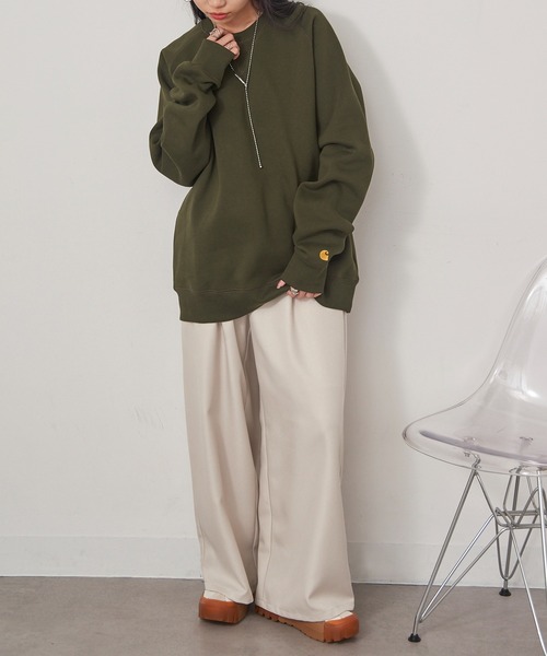 Carhartt WIP（カーハートダブリューアイピー）の「【Carhartt WIP】CHASE SWEATSHIRT I033660（スウェット・メンズ・オリーブ/グレー・M/L）」の19枚目の写真