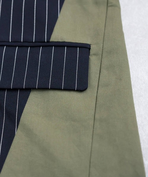 antiqua（アンティカ）の「異素材切り替え ジャケット（テーラードジャケット・レディース・グレー系その他/ネイビー系・ONESIZE）」の16枚目の写真