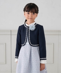 a.v.v（アーヴェヴェ）の「[110-130]【セレモニー オケージョン 結婚式】セレモニーポケボレロ（ノーカラージャケット）」