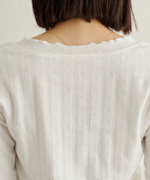 Omekashi(オメカシ)の「針抜きロングTシャツ(Tシャツ/カットソー・レディース・オフホワイト/ブラック/ライトグレー・FREE)」の18枚目の写真