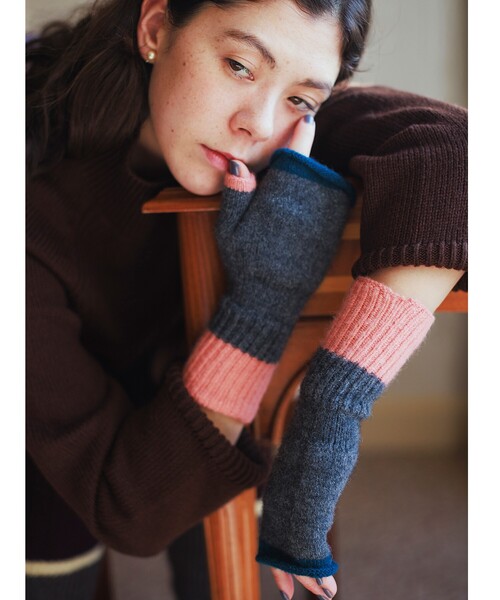 collex(コレックス)の「【Setsuko Todoroki × collex】Gloves(グローブ)(手袋・レディース・ピンク/ボルドー・フリー)」の1枚目の写真