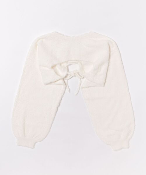 apres jour（アプレジュール）の「2WAYショートボレロ（カーディガン/ボレロ・レディース・ブラック/オフホワイト・フリー/X-LARGE）」の10枚目の写真