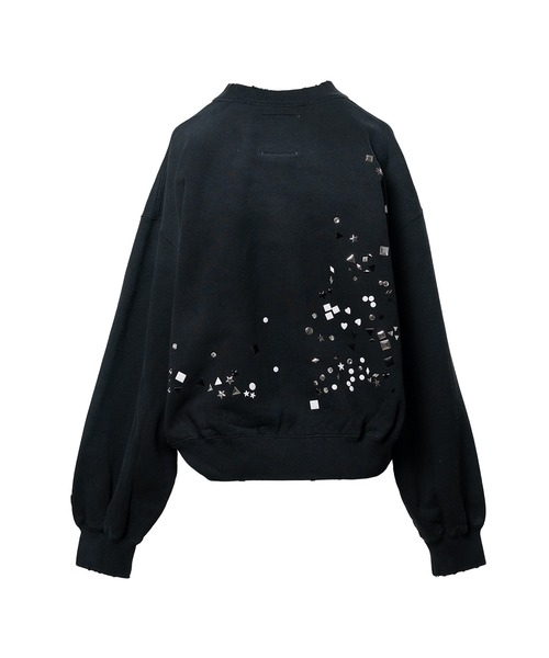 Maison MIHARA YASUHIRO（メゾンミハラヤスヒロ）の「Embellished Sweatshirt（スウェット・レディース・ブラック・38/36）」の2枚目の写真