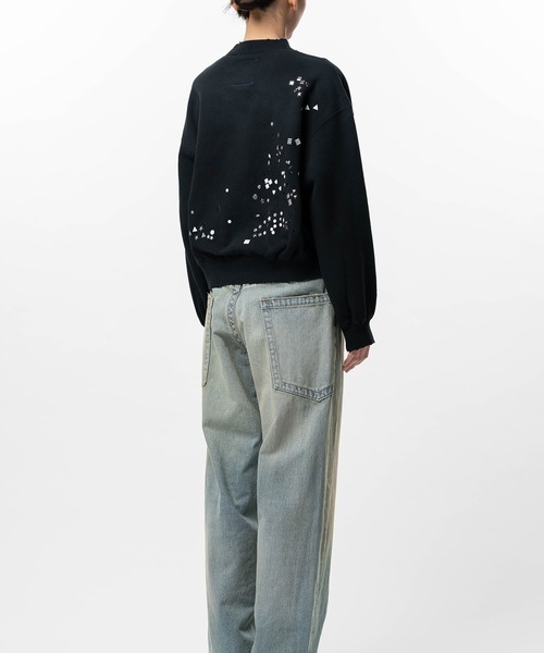 Maison MIHARA YASUHIRO（メゾンミハラヤスヒロ）の「Embellished Sweatshirt（スウェット・レディース・ブラック・38/36）」の5枚目の写真