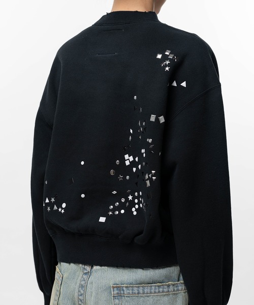 Maison MIHARA YASUHIRO（メゾンミハラヤスヒロ）の「Embellished Sweatshirt（スウェット・レディース・ブラック・38/36）」の7枚目の写真