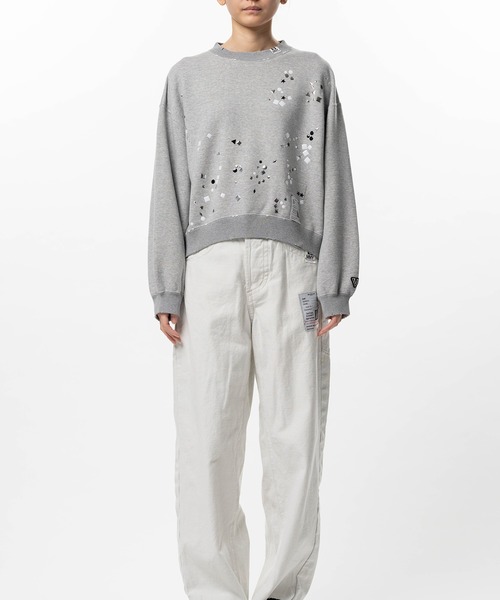 Maison MIHARA YASUHIRO（メゾンミハラヤスヒロ）の「Embellished Sweatshirt（スウェット・レディース・ブラック・38/36）」の9枚目の写真