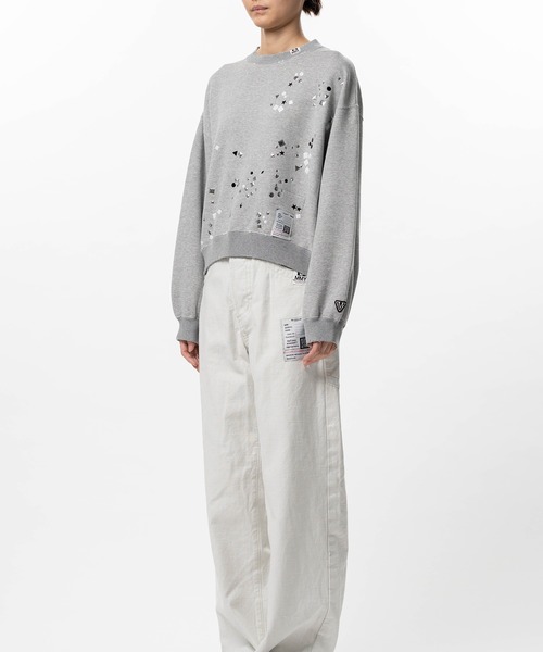 Maison MIHARA YASUHIRO（メゾンミハラヤスヒロ）の「Embellished Sweatshirt（スウェット・レディース・ブラック・38/36）」の10枚目の写真