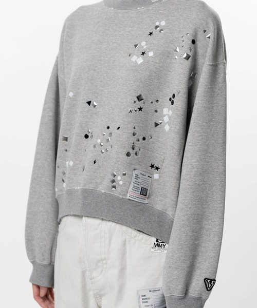 Maison MIHARA YASUHIRO（メゾンミハラヤスヒロ）の「Embellished Sweatshirt（スウェット・レディース・ブラック・38/36）」の12枚目の写真