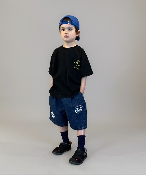 GROOVY COLORS（グルービーカラーズ）の「HAMBURGER Tee（Tシャツ/カットソー・キッズ・ブラック・115/125）」の6枚目の写真