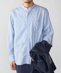 SHIPS | SHIPS: バンドカラー ブロード シャツ ロングスリーブ(シャツ/ブラウス)