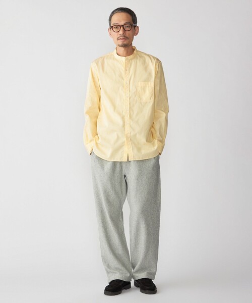 SHIPS（シップス）の「SHIPS: バンドカラー ブロード シャツ ロングスリーブ（シャツ/ブラウス・メンズ・ライトブルー/ロイヤルブルー/ブルー系/イエロー/ホワイト/ピンク・SMALL/MEDIUM/LARGE/X-LARGE）」の12枚目の写真