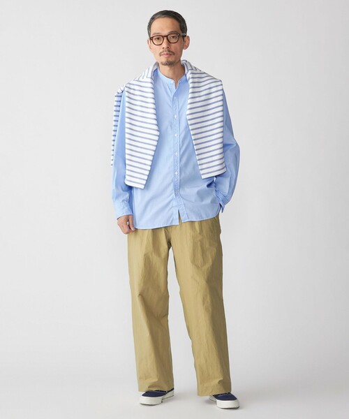 SHIPS（シップス）の「SHIPS: バンドカラー ブロード シャツ ロングスリーブ（シャツ/ブラウス・メンズ・ライトブルー/ロイヤルブルー/ブルー系/イエロー/ホワイト/ピンク・SMALL/MEDIUM/LARGE/X-LARGE）」の13枚目の写真