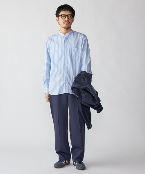 SHIPS（シップス）の「SHIPS: バンドカラー ブロード シャツ ロングスリーブ（シャツ/ブラウス・メンズ・ライトブルー/ロイヤルブルー/ブルー系/イエロー/ホワイト/ピンク・SMALL/MEDIUM/LARGE/X-LARGE）」の15枚目の写真