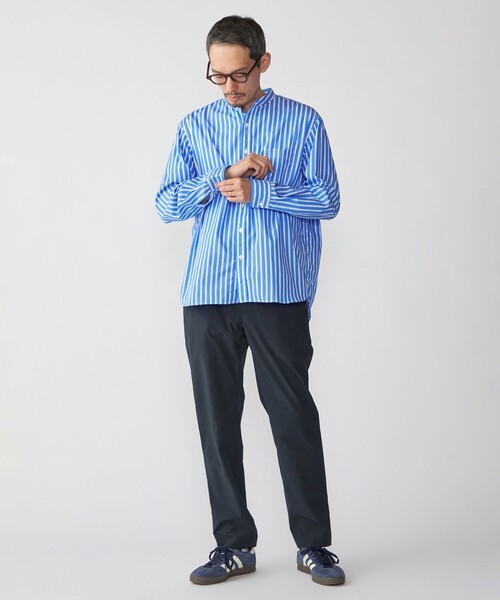 SHIPS（シップス）の「SHIPS: バンドカラー ブロード シャツ ロングスリーブ（シャツ/ブラウス・メンズ・ライトブルー/ロイヤルブルー/ブルー系/イエロー/ホワイト/ピンク・SMALL/MEDIUM/LARGE/X-LARGE）」の16枚目の写真