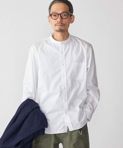 SHIPS（シップス）の「SHIPS: バンドカラー ブロード シャツ ロングスリーブ（シャツ/ブラウス・メンズ・ライトブルー/ロイヤルブルー/ブルー系/イエロー/ホワイト/ピンク・SMALL/MEDIUM/LARGE/X-LARGE）」の17枚目の写真