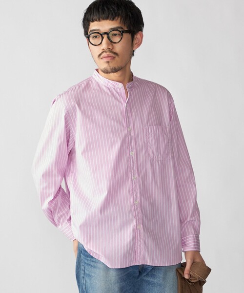 SHIPS（シップス）の「SHIPS: バンドカラー ブロード シャツ ロングスリーブ（シャツ/ブラウス・メンズ・ライトブルー/ロイヤルブルー/ブルー系/イエロー/ホワイト/ピンク・SMALL/MEDIUM/LARGE/X-LARGE）」の18枚目の写真