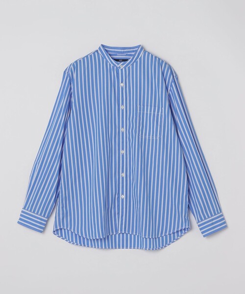 SHIPS(シップス)の「SHIPS: 〈MADE IN JAPAN〉バンドカラー ブロード シャツ ロングスリーブ(シャツ/ブラウス・メンズ・ライトブルー/ロイヤルブルー/ブルー系/イエロー/ホワイト/ピンク・SMALL/MEDIUM/LARGE/X-LARGE)」の22枚目の写真