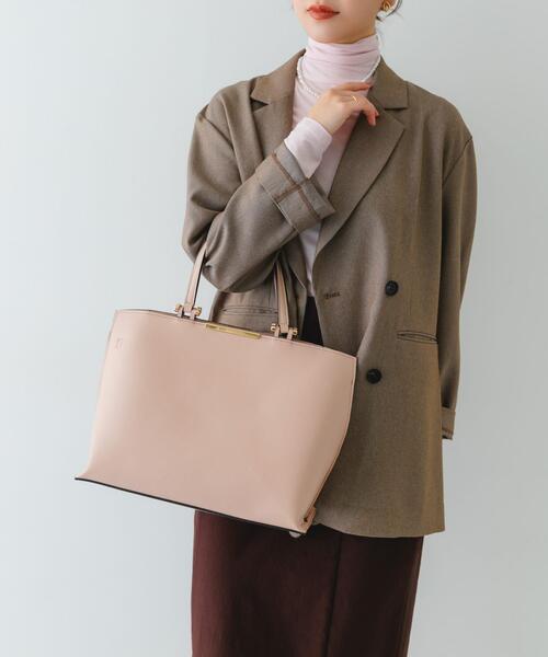 RODE SKO（ロデスコ）の「メタル2WAY A4トートバッグ（トートバッグ・レディース・ライトピンク/ブラック/モカ・ONE）」の12枚目の写真