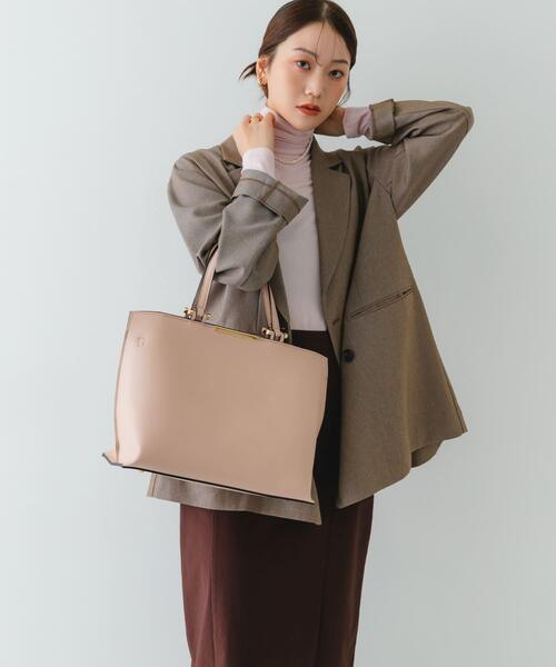 RODE SKO（ロデスコ）の「メタル2WAY A4トートバッグ（トートバッグ・レディース・ライトピンク/ブラック/モカ・ONE）」の11枚目の写真