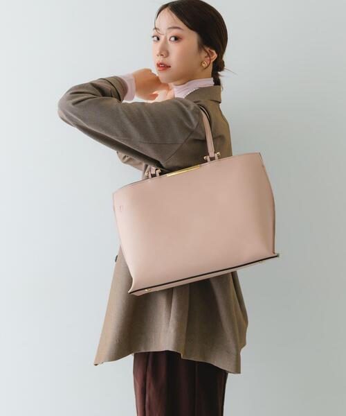 RODE SKO（ロデスコ）の「メタル2WAY A4トートバッグ（トートバッグ・レディース・ライトピンク/ブラック/モカ・ONE）」の10枚目の写真