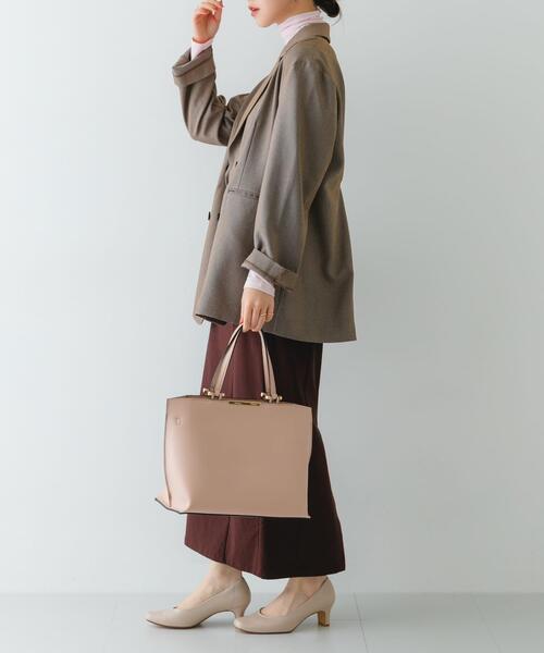 RODE SKO（ロデスコ）の「メタル2WAY A4トートバッグ（トートバッグ・レディース・ライトピンク/ブラック/モカ・ONE）」の6枚目の写真