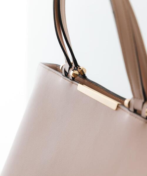 RODE SKO（ロデスコ）の「メタル2WAY A4トートバッグ（トートバッグ・レディース・ライトピンク/ブラック/モカ・ONE）」の4枚目の写真