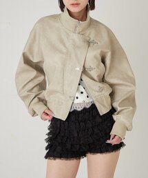 WHO'S WHO gallery | ファイヤーマンショートブルゾン(フェイクレザー/デニム)(ブルゾン)