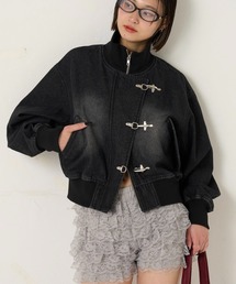 WHO'S WHO gallery（フーズフーギャラリー）の「ファイヤーマンショートブルゾン(フェイクレザー/デニム)（ブルゾン）」