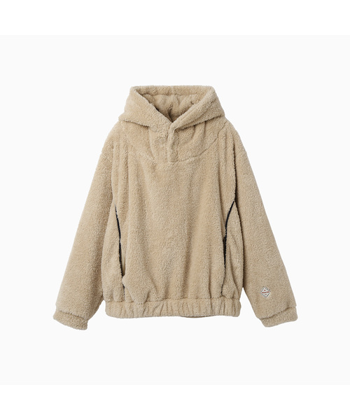 MENASOO(ミナス)の「Pogme Fleece String Hoodie_Beige(パーカー・レディース・Beige・F)」の1枚目の写真