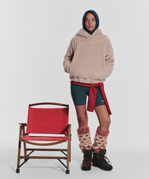 MENASOO(ミナス)の「Pogme Fleece String Hoodie_Beige(パーカー・レディース・Beige・F)」の14枚目の写真