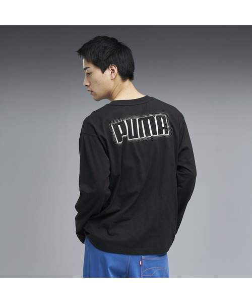 PUMA(プーマ)の「PUMA プーマ メンズ ESS エレベーテッド MX 長袖 Tシャツ(Tシャツ/カットソー・メンズ・ブルー系その他/ホワイト/ブラック・LARGE/MEDIUM/SMALL/X-LARGE/XX-LARGE)」の16枚目の写真