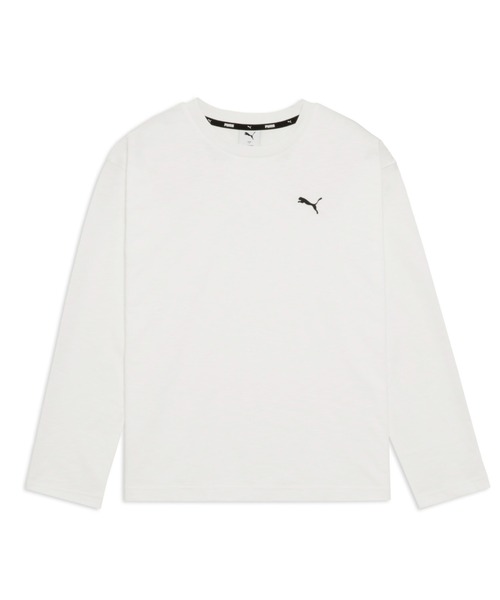 PUMA(プーマ)の「PUMA プーマ メンズ ESS エレベーテッド MX 長袖 Tシャツ(Tシャツ/カットソー・メンズ・ブルー系その他/ホワイト/ブラック・LARGE/MEDIUM/SMALL/X-LARGE/XX-LARGE)」の2枚目の写真